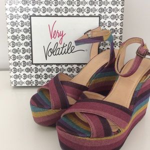 Very Volatile Hombre Wedge Sandle 9 &10